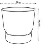 greenville round 14cm goudkleurig zand